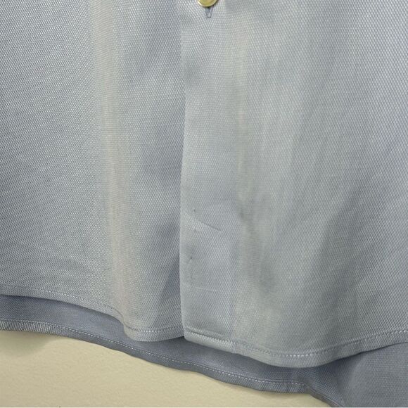 Hugo Boss Light Blue Knit Button Down Dress Shirt - Picture 5 of 11